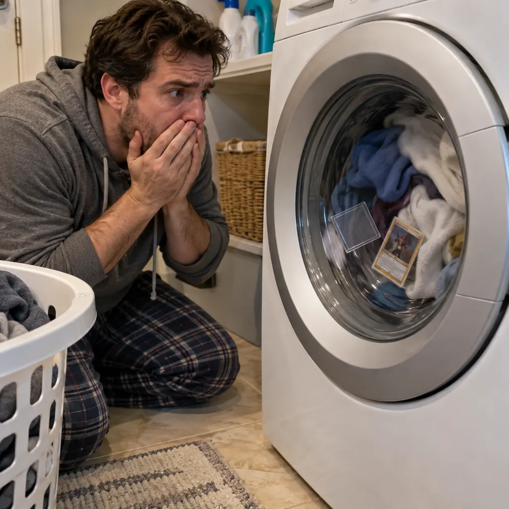 Card In Washing Machine