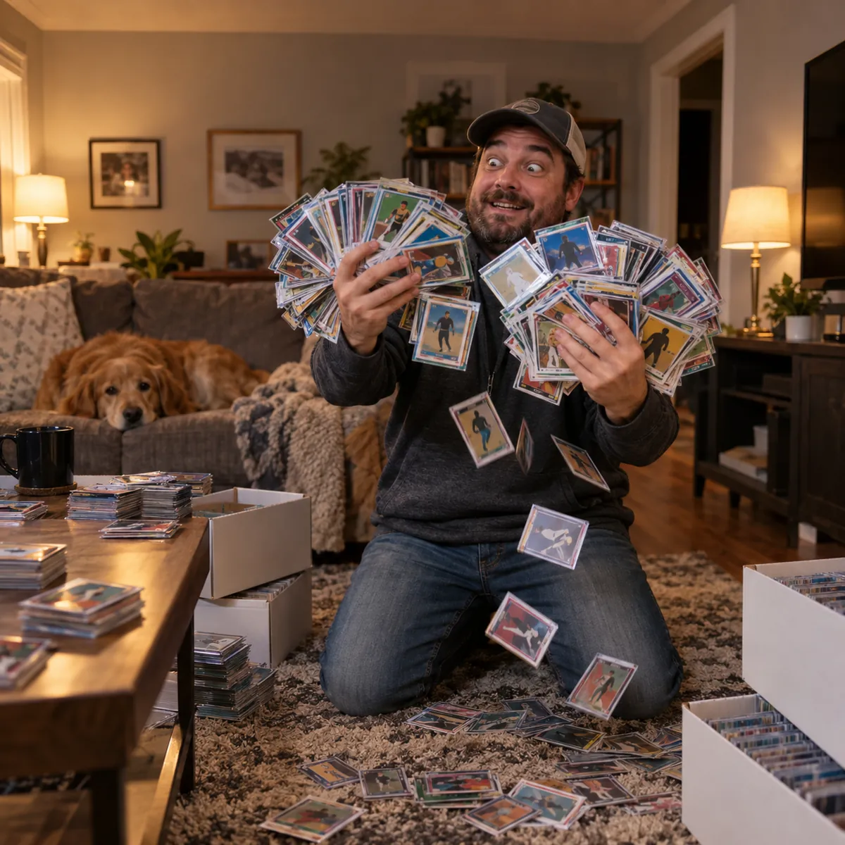 Man Holding Cards