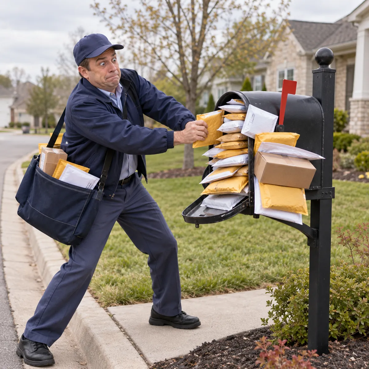 Overstuffed Mailbox